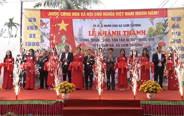 Lễ khánh thành công trình tu bổ, tôn tạo di tích Quốc gia Đình Cam Đà (Ba Vì)