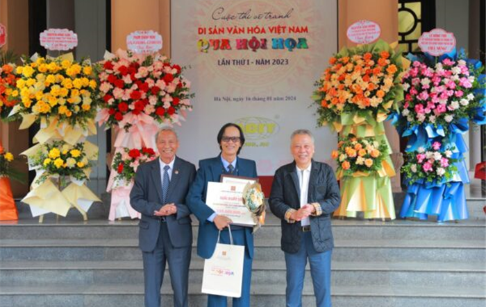Trao giải Cuộc thi vẽ tranh “Di sản văn hóa Việt Nam qua hội họa lần thứ I - năm 2023”