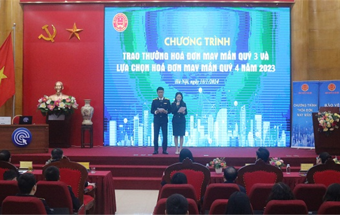 Chương trình trao thưởng Hóa đơn may mắn quý III/2023 và lựa chọn Hóa đơn may mắn quý IV/2023