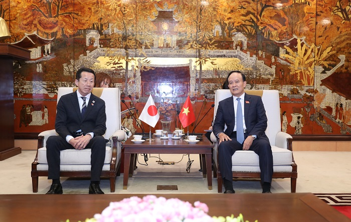 Chủ tịch HĐND thành phố Hà Nội Nguyễn Ngọc Tuấn tiếp Đoàn đại biểu tỉnh Fukuoka (Nhật Bản)