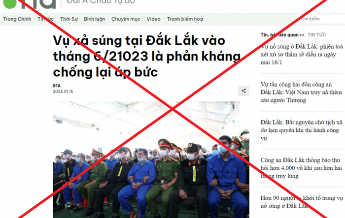 Cảnh giác trước các luận điệu sai trái xung quanh việc xét xử vụ án khủng bố ở Đắk Lắk