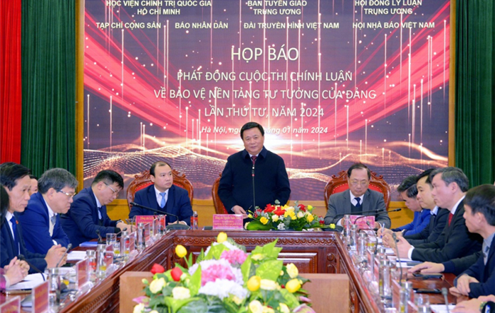 Họp báo phát động Cuộc thi chính luận về bảo vệ nền tảng tư tưởng của Đảng lần thứ 4