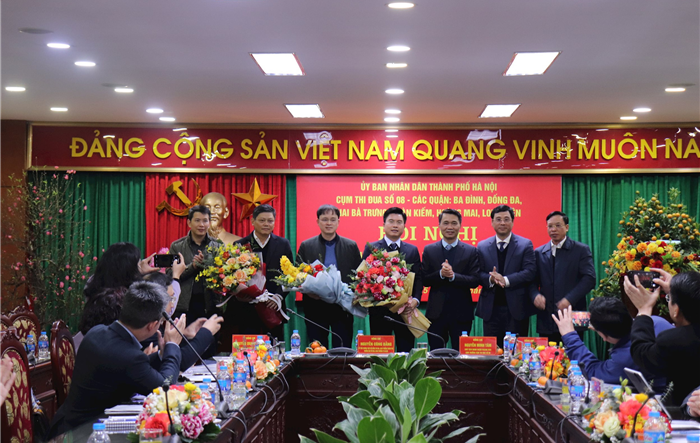 Trưởng ban Tuyên giáo Thành ủy Hà Nội Nguyễn Doãn Toản dự hội nghị tổng kết thi đua, khen thưởng tại Cụm số 8 thành phố