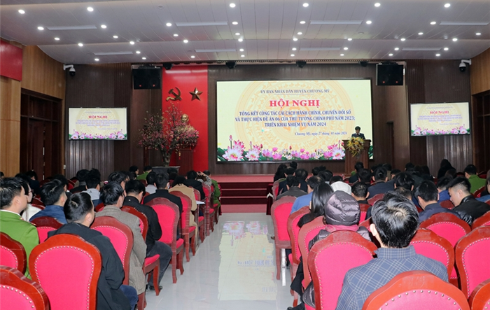 Huyện Chương Mỹ: Tổng kết công tác cải cách hành chính, chuyển đổi số năm 2023