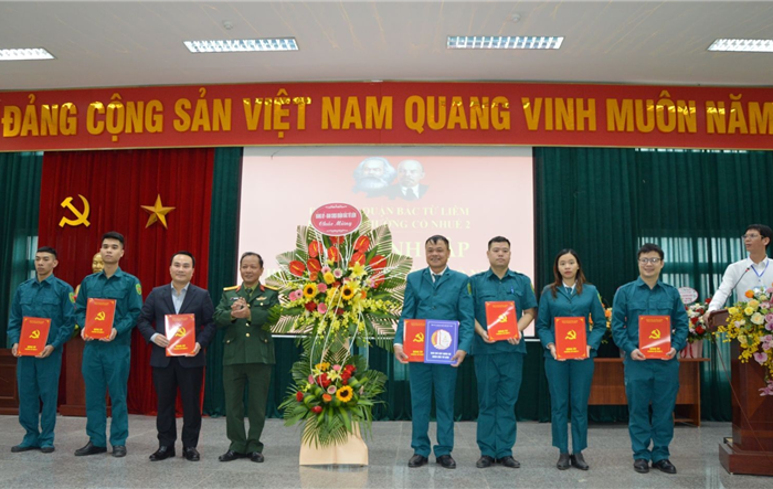 Quận Bắc Từ Liêm: Thành lập Chi bộ Quân sự phường Cổ Nhuế 2