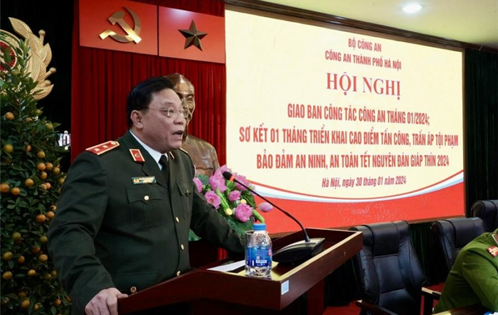 Công an thành phố Hà Nội giao ban công tác Công an tháng 1-2024