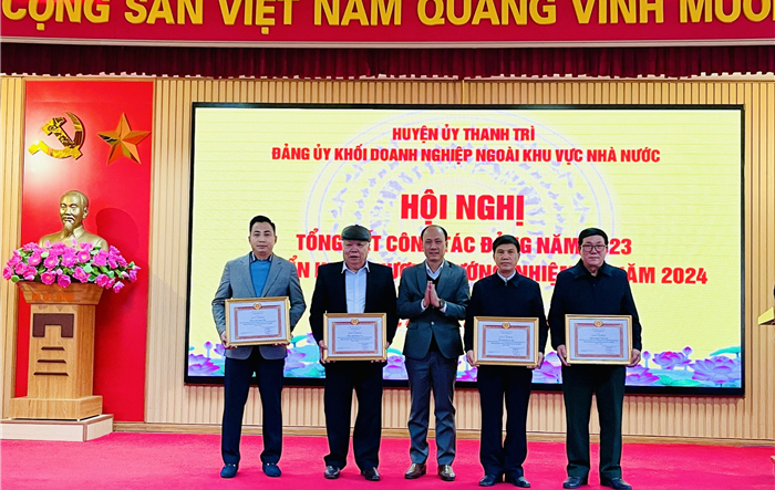 Đảng ủy Khối doanh nghiệp huyện Thanh Trì tổng kết công tác xây dựng Đảng năm 2023