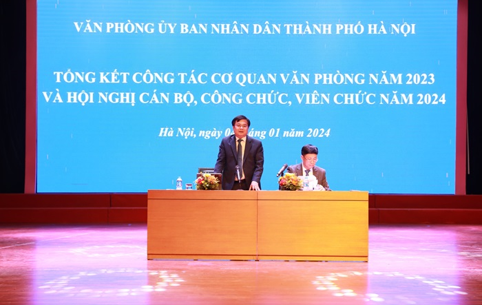 Văn phòng UBND thành phố Hà Nội đề ra 5 mục tiêu phấn đấu năm 2024