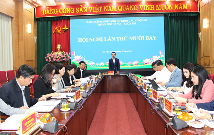 Đảng bộ Khối các cơ quan thành phố triển khai 9 nhóm nhiệm vụ trọng tâm năm 2024