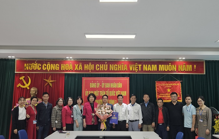 Công bố Quyết định bổ nhiệm cán bộ phường Mỹ Đình 1