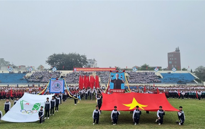 Hơn 2.600 giáo viên, học sinh tham gia Hội khỏe Phù Đổng thị xã Sơn Tây lần thứ X