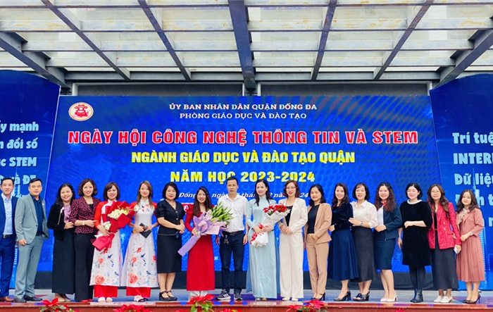 Ngày hội công nghệ thông tin và STEM quận Đống Đa thu hút đông đảo giáo viên, học sinh tham gia