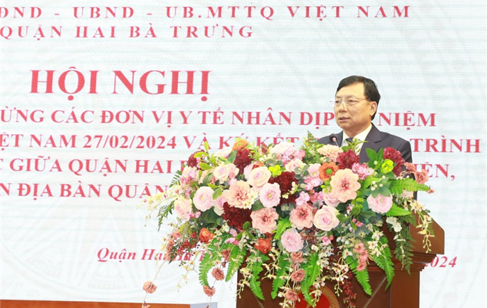 Quận Hai Bà Trưng: Gặp mặt, chúc mừng các đơn vị y tế nhân kỷ niệm 69 năm Ngày Thầy thuốc Việt Nam