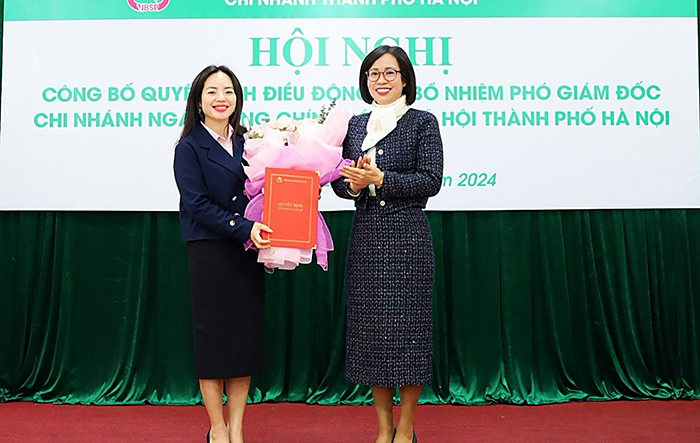 Bổ nhiệm Phó Giám đốc Ngân hàng Chính sách xã hội chi nhánh Hà Nội 