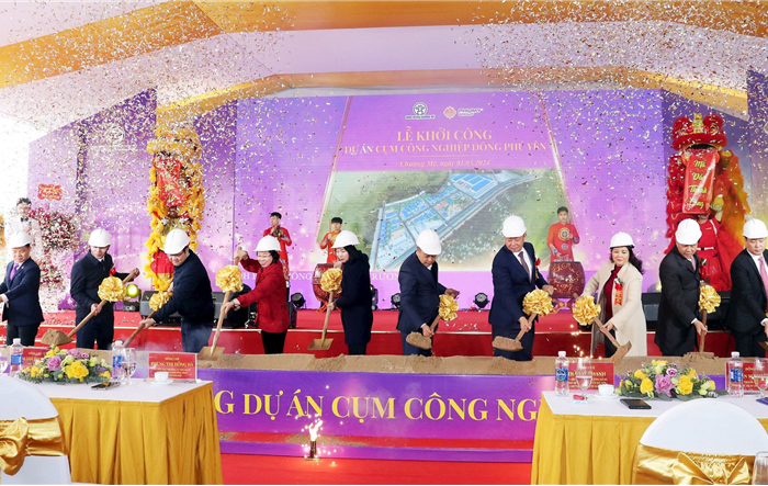 Thành phố Hà Nội khởi công Cụm công nghiệp Đông Phú Yên