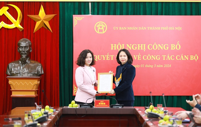 Trao quyết định cán bộ tại Sở Văn hóa và Thể thao Hà Nội