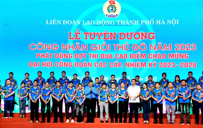 Liên đoàn Lao động thành phố sẽ xét tặng danh hiệu “Công nhân giỏi thủ đô” cho 100 công nhân, lao động