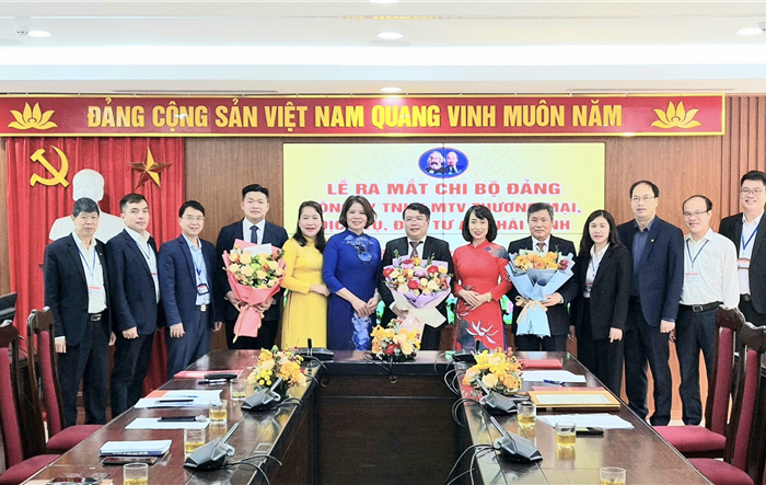 Đảng ủy khối Doanh nghiệp quận Long Biên ra mắt Chi bộ Đảng Công ty TNHH một thành viên thương mại, dịch vụ, đầu tư An Thái Bình