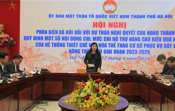 Phản biện dự thảo về Quy định một số nội dung chi, mức chi hỗ trợ nâng cao hiệu quả hoạt động của hệ thống thiết chế văn hóa thể thao cơ sở phục vụ xây dựng nông thôn mới 