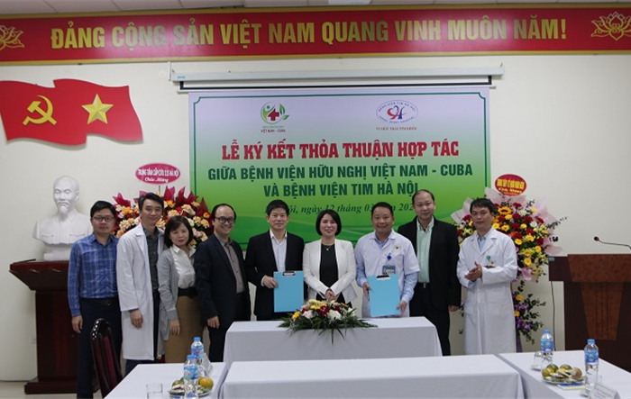 Lễ ký kết thỏa thuận hợp tác toàn diện giữa Bệnh viện Tim Hà Nội và Bệnh viện Hữu nghị Việt Nam - Cu Ba