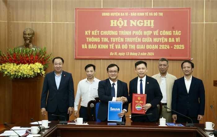 Huyện Ba Vì tăng cường hợp tác tuyên truyền giai đoạn 2024 - 2025 với Báo Kinh tế & Đô thị