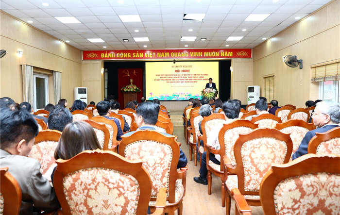 Huyện ủy Hoài Đức tổ chức hội nghị học tập chuyên đề tư tưởng, đạo đức, phong cách Hồ Chí Minh năm 2024