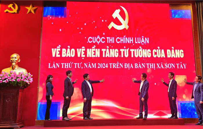 Thị uỷ Sơn Tây: Phát động thi chính luận bảo vệ nền tảng tư tưởng của Đảng