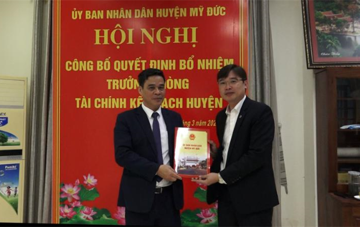 Huyện Mỹ Đức có Tân Trưởng Phòng Tài chính - Kế hoạch 