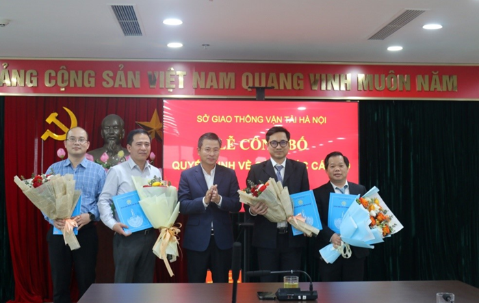 Sở Giao thông vận tải Hà Nội tổ chức lễ công bố các Quyết định về công tác cán bộ