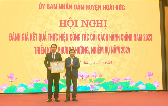 Huyện Hoài Đức đánh giá kết quả công tác cải cách hành chính năm 2023, triển khai nhiệm vụ năm 2024