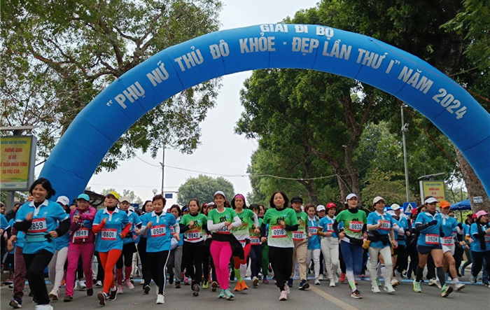 Tổ chức Giải đi bộ phụ nữ Thủ đô khỏe - đẹp