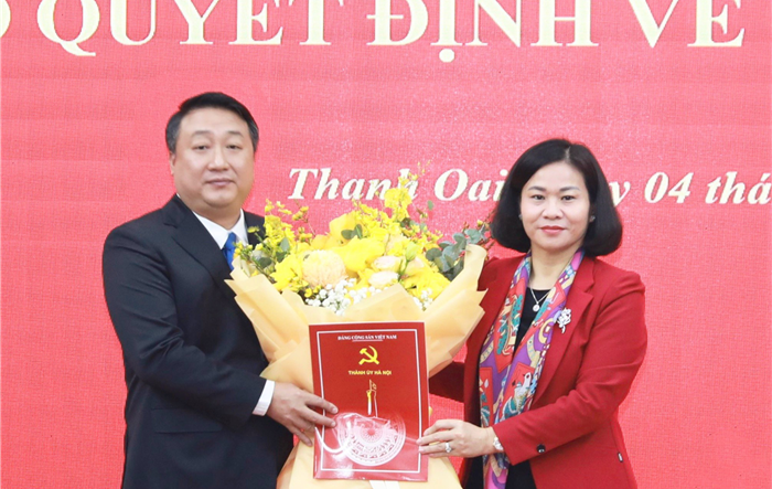 Chuẩn y đồng chí Nguyễn Khánh Bình giữ chức Phó Bí thư Huyện ủy Thanh Oai 