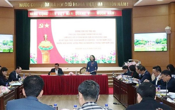 Xây dựng hạ tầng văn hóa - xã hội gắn liền với bảo vệ, phát huy giá trị các di sản của Đông Anh