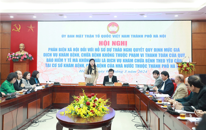 Phản biện Dự thảo Nghị quyết quy định mức giá dịch vụ khám bệnh, chữa bệnh