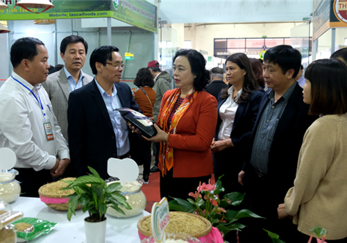 Sáng 16-12, Ủy viên Trung ương Đảng, Phó Bí thư Thường trực Thành ủy, Trưởng Ban chỉ đạo Chương trình số 02 Thành phố Ngô Thị Thanh Hằng đã đi thăm, kiểm tra các hoạt tại Festival sản phẩm nông nghiệp và làng nghề Hà Nội lần thứ nhất tại Khu hội chợ triển lãm, giao dịch kinh tế và thương mại số 489 đường Hoàng Quốc Việt, quận Cầu Giấy, thành phố Hà Nội.