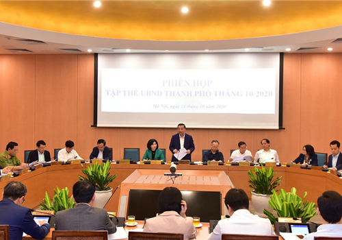 Sáng 21-10, Ủy viên Trung ương Đảng, Phó Bí thư Thành ủy, Chủ tịch UBND thành phố Hà Nội Chu Ngọc Anh đã chủ trì phiên họp tập thể UBND Thành phố tháng 10-2020, để xem xét một số nội dung chuẩn bị cho kỳ họp không thường kỳ của HĐND Thành phố.