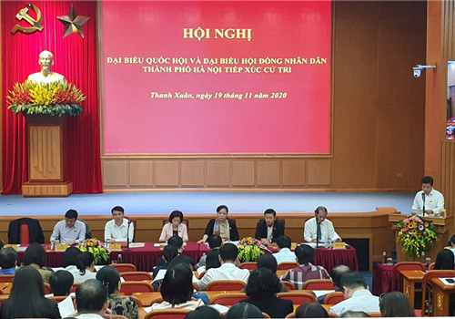Sáng 19-11, đồng chí Nguyễn Thị Bích Ngọc, Phó Bí thư Thành uỷ (khoá XVI), Chủ tịch HĐND Thành phố, Phó Trưởng đoàn đại biểu Quốc hội thành phố Hà Nội cùng các đại biểu Quốc hội Đơn vị bầu cử số 3 và đại biểu HĐND Thành phố Đơn vị bầu cử số 7 đã tiếp xúc cử tri quận Thanh Xuân sau kỳ họp thứ mười, Quốc hội khóa XIV và trước Kỳ họp thứ mười tám, HĐND thành phố khóa XV.