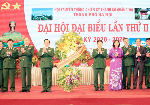 Sáng 10-12, Phó Bí thư Thường trực Thành ủy Hà Nội Nguyễn Thị Tuyến dự Đại hội đại biểu lần thứ II Hội Truyền thống chiến sĩ Thành cổ Quảng Trị thành phố Hà Nội, nhiệm kỳ 2020-2025.