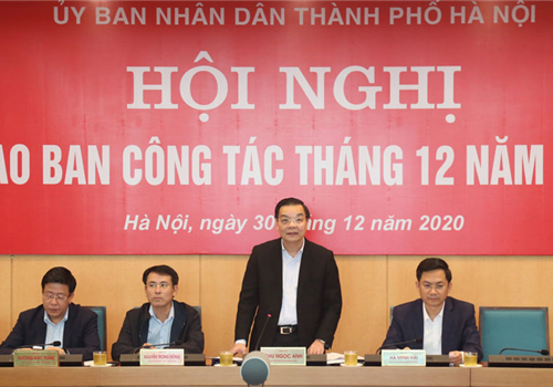 Chiều 30-12, Ủy viên Trung ương Đảng, Phó Bí thư Thành ủy, Chủ tịch UBND thành phố Hà Nội Chu Ngọc Anh đã chủ trì Hội nghị trực tuyến giao ban công tác tháng 12-2020.