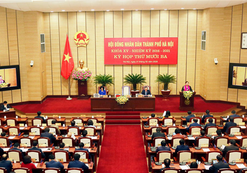 Sáng 21-02, HĐND thành phố Hà Nội khóa XV (nhiệm kỳ 2016-2021) đã tổ chức Kỳ họp thứ mười ba (kỳ họp không thường kỳ) để xem xét, quyết định vấn đề thuộc thẩm quyền của HĐND Thành phố.