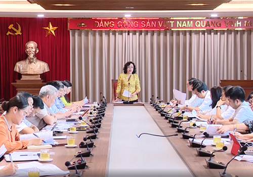 Chiều 10-6, Ủy viên Trung ương Đảng, Phó Bí thư Thường trực Thành ủy Hà Nội Ngô Thị Thanh Hằng chủ trì buổi làm việc của Thường trực Thành ủy Hà Nội với Đảng Đoàn Mặt trận Tổ quốc Việt Nam thống nhất kế hoạch phối hợp tổ chức Lễ kỷ niệm 90 năm Ngày truyền thống Mặt trận Tổ quốc Việt Nam.