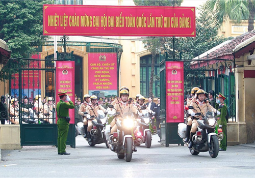 Công an Thành phố tổ chức Hội nghị triển khai và ra quân thực hiện phương án đảm bảo an ninh, trật tự Đại hội đại biểu toàn quốc lần thứ XIII của Đảng.