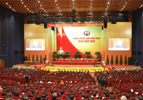 Tại phiên khai mạc Đại hội XIII của Đảng, đồng chí Trần Quốc Vượng, Ủy viên Bộ Chính trị, Thường trực Ban Bí thư trình bày Báo cáo kiểm điểm sự lãnh đạo, chỉ đạo của Ban Chấp hành Trung ương khóa XII.