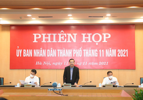 Sáng 11-11, đồng chí Chu Ngọc Anh, Ủy viên Trung ương Đảng, Phó Bí thư Thành ủy, Chủ tịch UBND thành phố Hà Nội đã chủ trì phiên họp UBND thành phố Hà Nội tháng 11 xem xét, thảo luận về một số nội dung trình HĐND Thành phố tại kỳ họp cuối năm 2021.