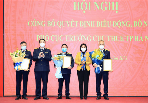 Sáng 30-12, tại Cục Thuế thành phố Hà Nội, Tổng Cục thuế (Bộ Tài chính) đã tổ chức Hội nghị công bố và trao các Quyết định bổ nhiệm cán bộ. Dự Hội nghị có Ủy viên Trung ương Đảng, Phó Bí thư Thường trực Thành ủy Hà Nội Nguyễn Thị Tuyến; Bí thư Đảng ủy, Tổng cục trưởng Tổng cục Thuế Cao Anh Tuấn và đại diện lãnh đạo Ban Tổ chức Thành ủy.

