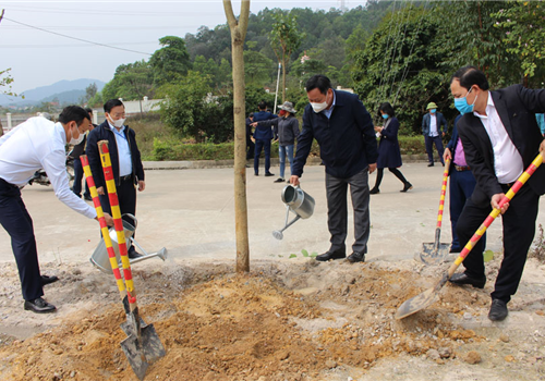 Sáng 18-2, trong không khí vui tươi đầu năm mới, UBND huyện Sóc Sơn tổ chức lễ phát động “Tết trồng cây đời đời nhớ ơn Bác Hồ” Xuân Tân Sửu 2021 tại 2 địa điểm: Khu đấu giá đất thôn Hương Đình, xã Mai Đình và trụ sở UBND xã Nam Sơn.