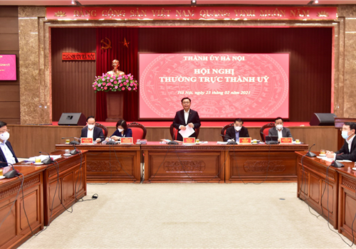 Thường trực Thành uỷ đã tổ chức Hội nghị chuyên đề nghe báo cáo và cho ý kiến vào 10 Chương trình công tác toàn khóa XVII Đảng bộ Thành phố.