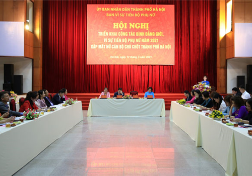 Chiều 12-3, Ban Vì sự tiến bộ của phụ nữ thành phố Hà Nội đã tổ chức Hội nghị triển khai công tác bình đẳng giới, vì sự tiến bộ của phụ nữ năm 2021; gặp mặt nữ cán bộ chủ chốt Thành phố và quận, huyện, thị xã. Dự Hội nghị có Ủy viên Trung ương Đảng, Phó Bí thư Thường trực Thành ủy Hà Nội Nguyễn Thị Tuyến.