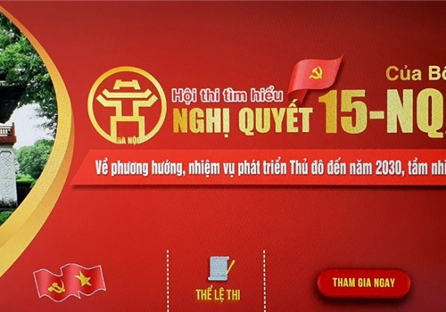 Chỉ còn 1 ngày nữa, sẽ diễn ra chung khảo hội thi tìm hiểu Nghị quyết 15-NQ/TU của Bộ Chính trị về phương hướng nhiệm vụ phát triển Thủ đô. Với những kiến thức mang lại từ vòng sơ khảo và tình yêu Hà Nội, 16 thí sinh xuất sắc lọt vào vòng chung khảo đã có sự chuẩn bị kỹ càng cho phần thi của đội mình.