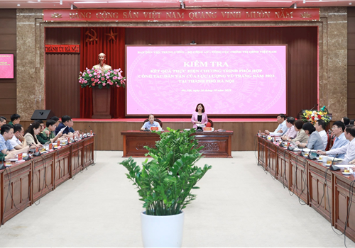 Chiều 26-10, Đoàn kiểm tra số 1 của Ban Dân vận Trung ương về kiểm tra việc thực hiện Chương trình phối hợp công tác dân vận của lực lượng vũ trang năm 2023 do đồng chí Phạm Tất Thắng, Ủy viên Trung ương Đảng, Phó Trưởng ban Thường trực Ban Dân vận Trung ương làm Trưởng đoàn đã có buổi làm việc tại Thành ủy Hà Nội.